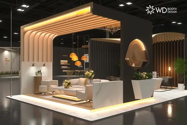 Luxury stall design for exhibition